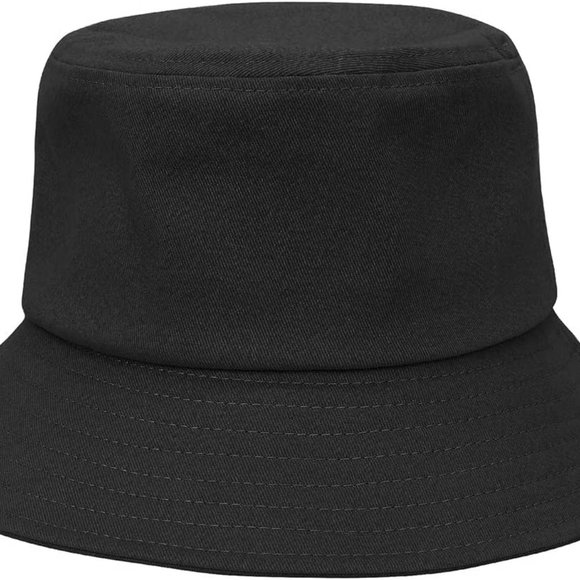Sun Bucket Hat Black Wide Brim Sun Protection X002R3IWHH - Picture 2 of 6